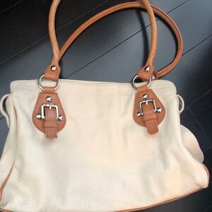 Italian Made Pebble Leather Handbag/Purse